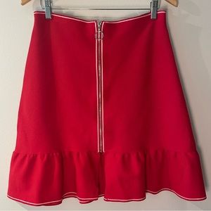 Sandro Zip Front A-Line Skirt